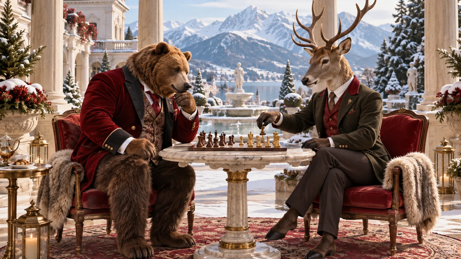Bizzo Casino Figuren in einer thematischen Szene